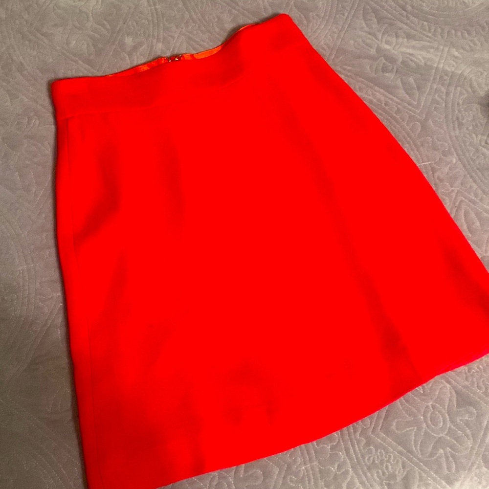 Kate Spade Red Wool Pencil Skirt